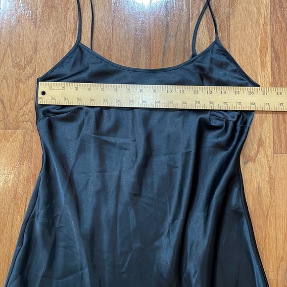 Black Slip Dress Spaghetti Strap Medium/large - Picture 2 of 14